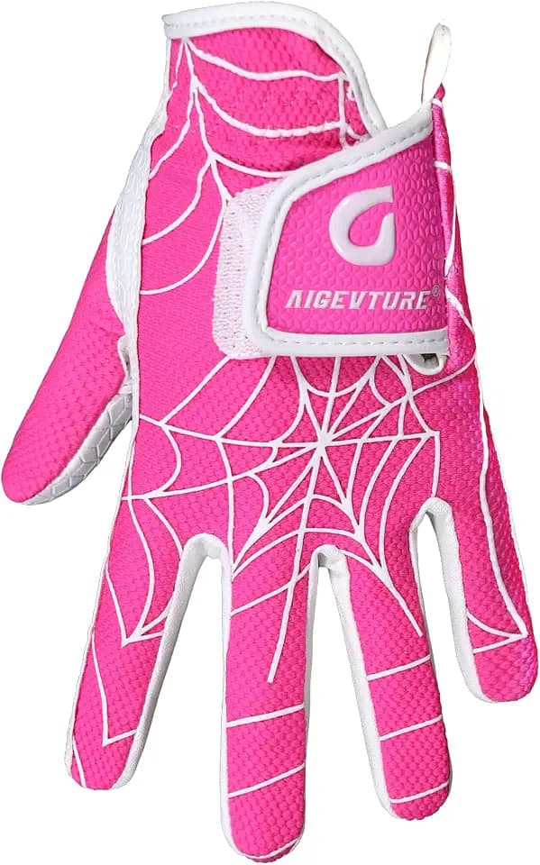 AIGEVTURE Golf Gloves Kids Junior Toddlers Left Hand Children's Premium Youth Golf Gloves Boys Girls