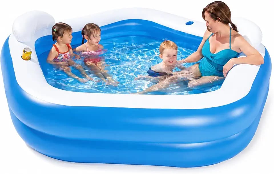 Bestway Family Pool Fun, 213 x 206 x 69 cm, Color