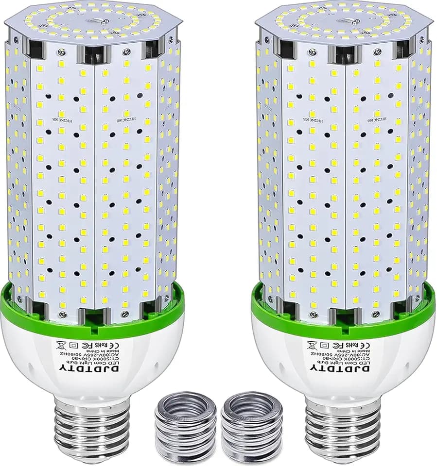 1000W Equivalent LED Light Bulb 15000 Lumen 5000K 150W Large Area Cool Daylight White E26/E39 Medium Base for Outdoor Indoor Garage Warehouse Factory Workshop Street Backyard (150 Watts 2Pack)