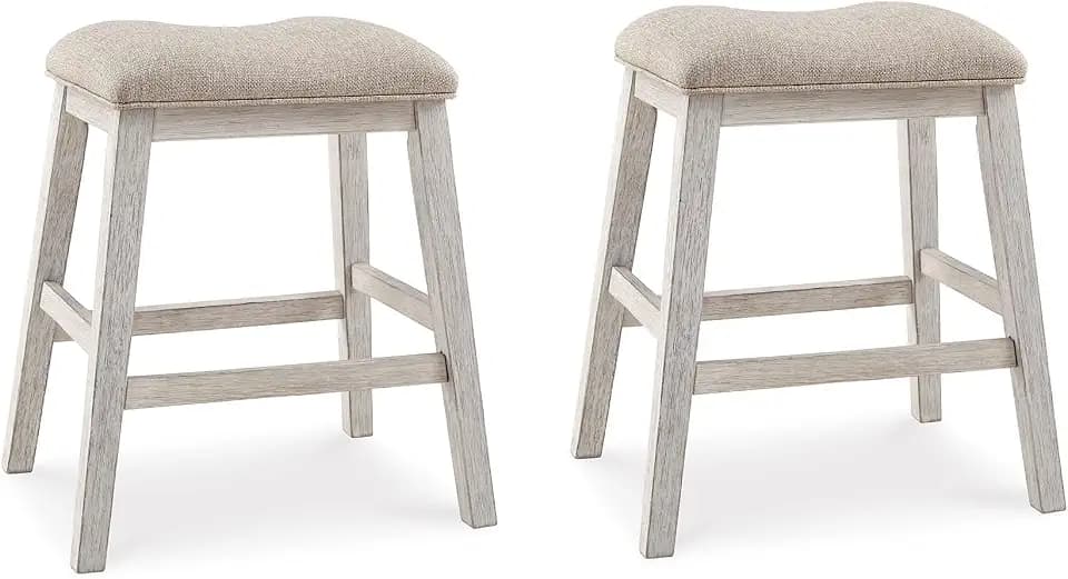 Signature Design by Ashley Skempton Counter Height Bar Stool, Set of 2
