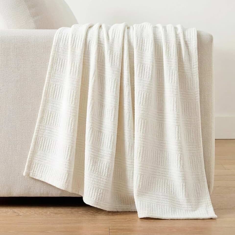 Nautica - Soft Queen Size Blanket for Bed & Couch, Cozy Bedding