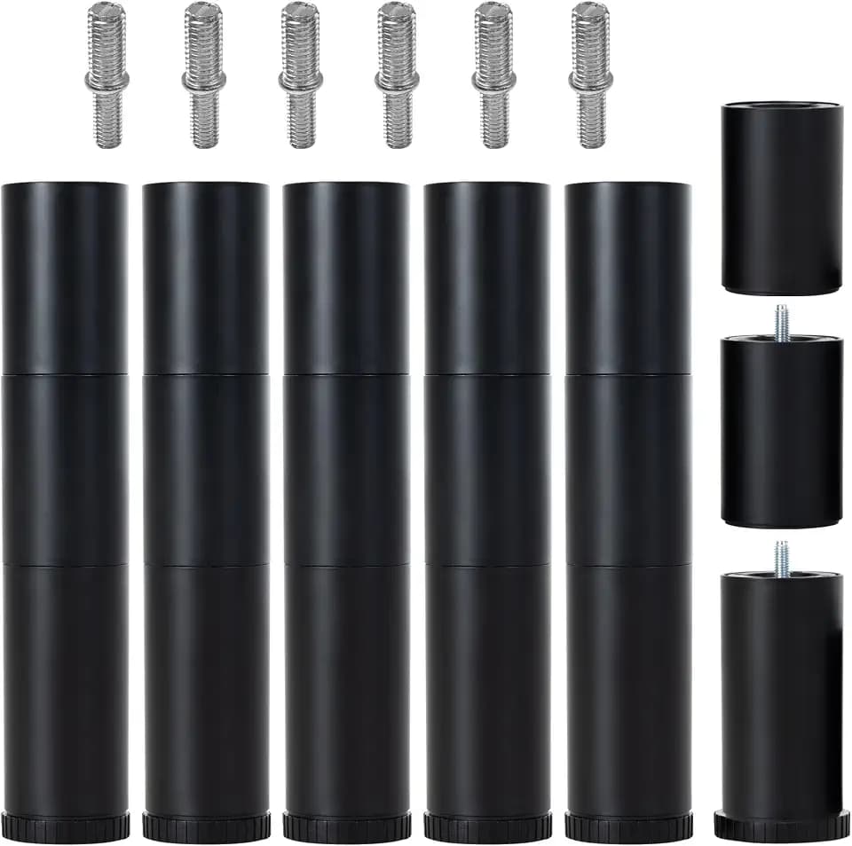 12 Inch Bed Legs Replacement for Adjustable Bed Base Frame Set of 6