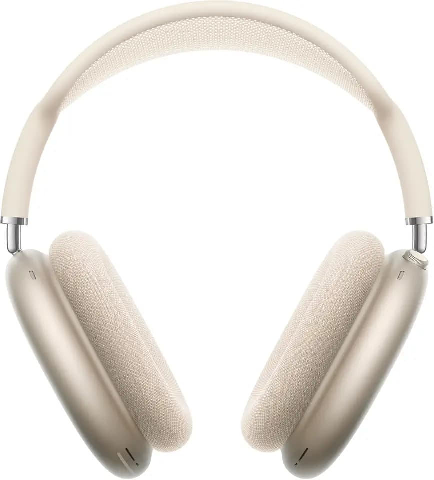 Apple AirPods Max Kabellose Kopfhörer, aktive Geräuschunterdrückung auf Pro Level, Transparenzmodus, personalisiertes 3D Audio, USB-C Ladecase, Polarstern