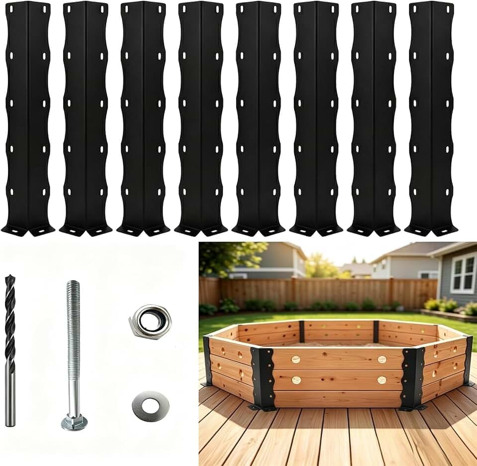 Gaga Ball Pit Brackets ,Heavy Duty 11 Gauge Powder Coated Steel