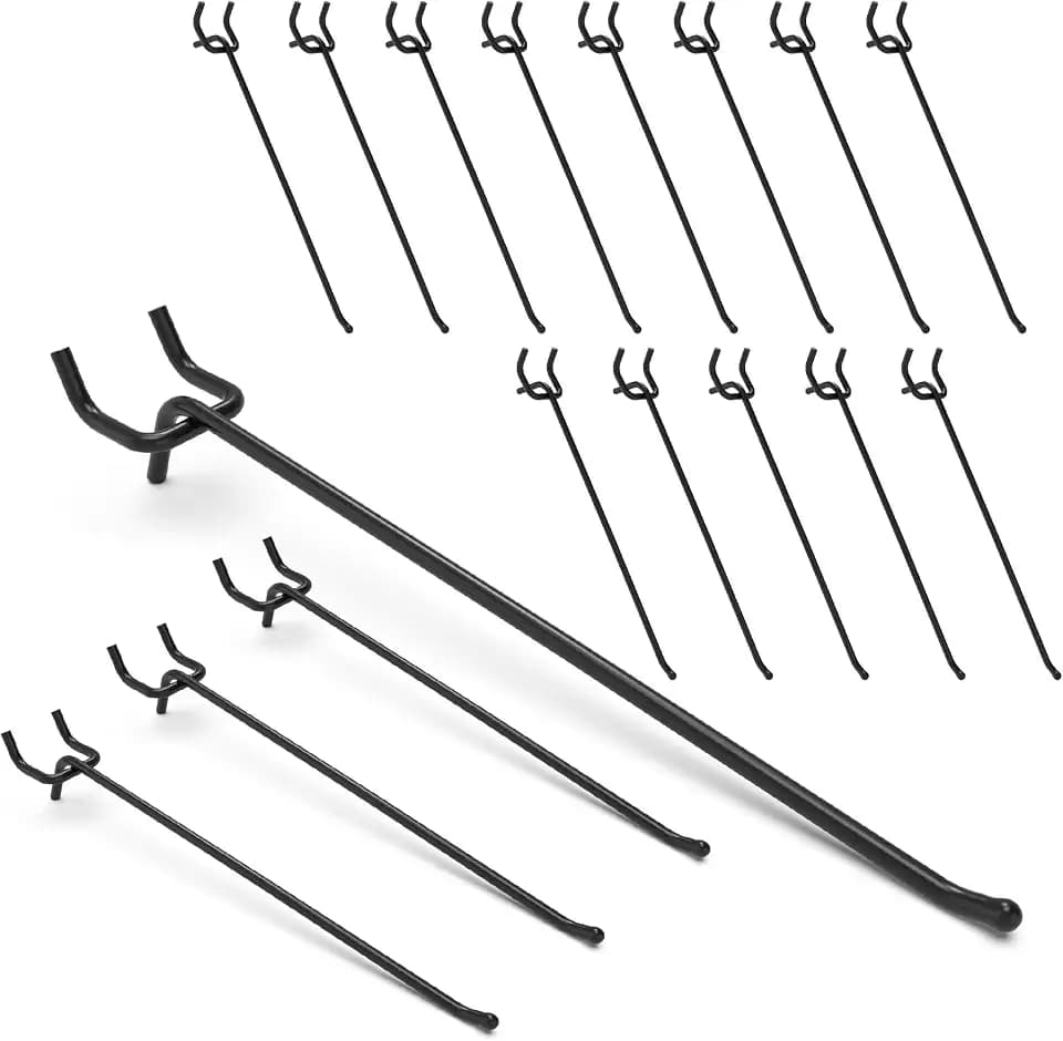 50PC 10" Pegboard Hooks for 1/4" Peg Board