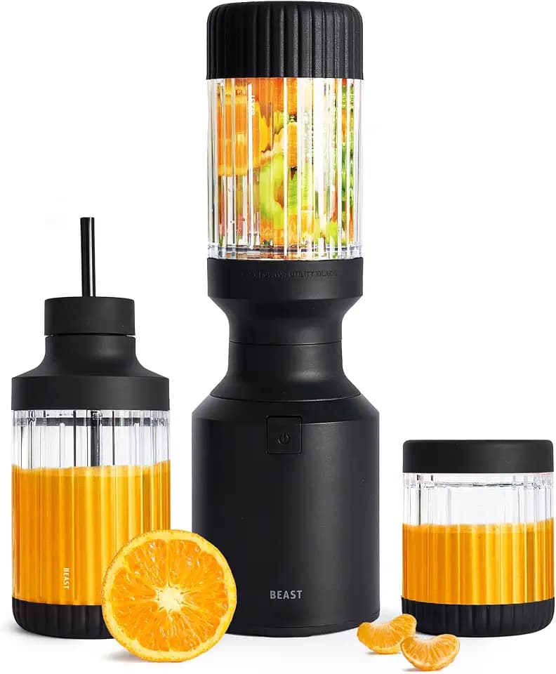 Beast Mini Blender Plus, Countertop Blender, Carbon Black, 600W