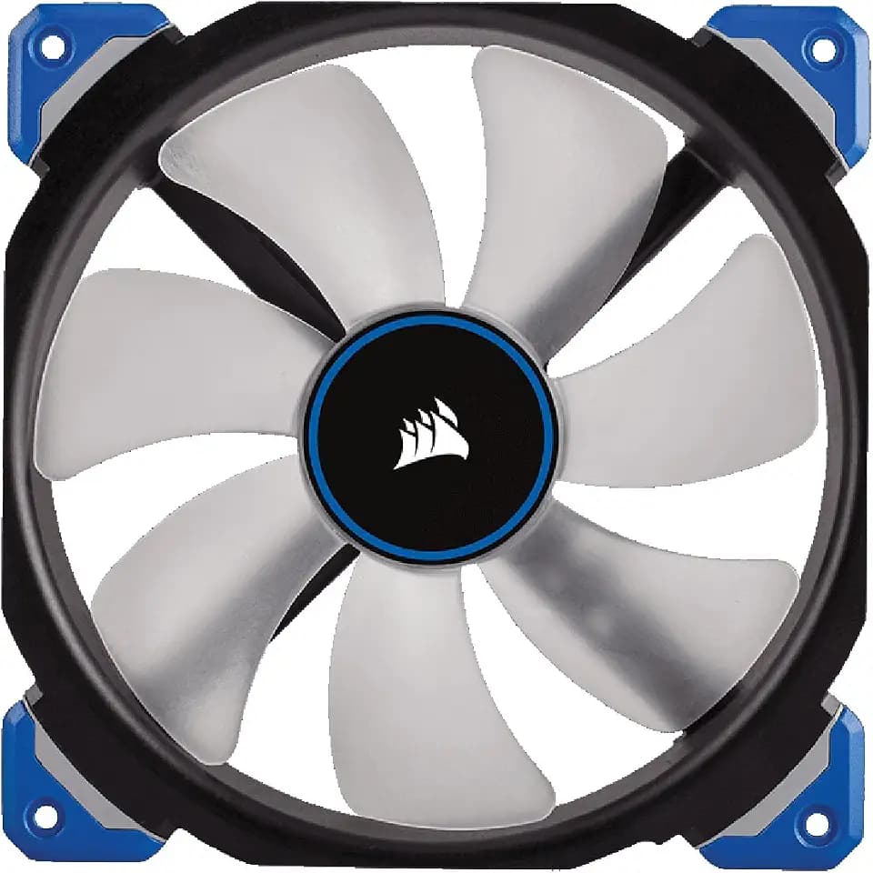 Corsair ML140 Pro LED PC-Gehäuselüfter (140 mm, mit Premium Magnetschwebetechnik, Blau LED, Single Pack)