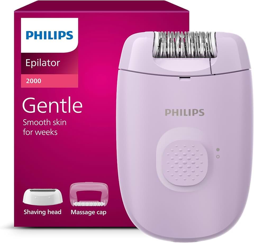 Philips Epilierer Series 2000, kabelgebundener Epilierer für Körper und empfindliche Bereiche, epilieren und rasieren, Haarentferner für Damen, Modell BRE237/00
