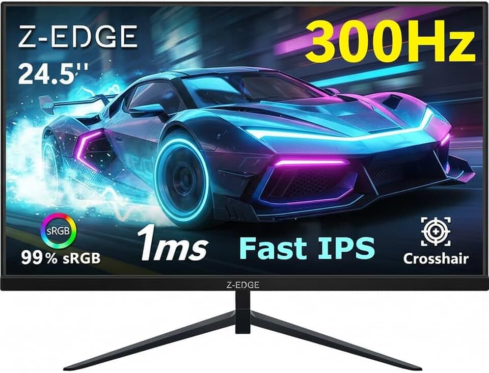 Z-Edge 24,5 Zoll Gaming Monitor 300Hz 240Hz 1ms IPS 1080P DisplayPort HDMI