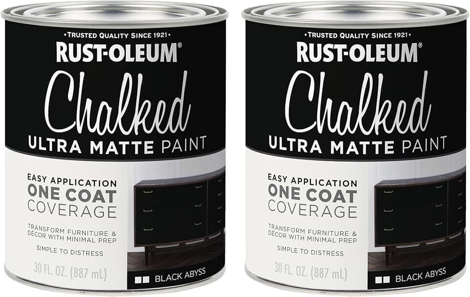 Rust-Oleum Chalked All-in-One Ultra Matte Black Abyss Spray Paint