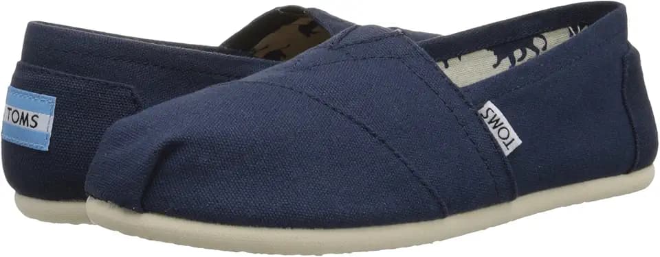 TOMS Navy Canvas Women's Classic 001001B07-NVY (Size: 5.5)