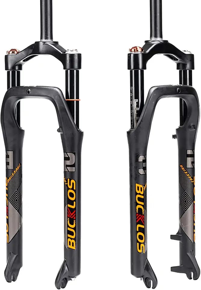 BUCKLOS 26 x 4.0 inch Fat Bike Tire Air Suspension Fork 120mm Travel 9mm QR