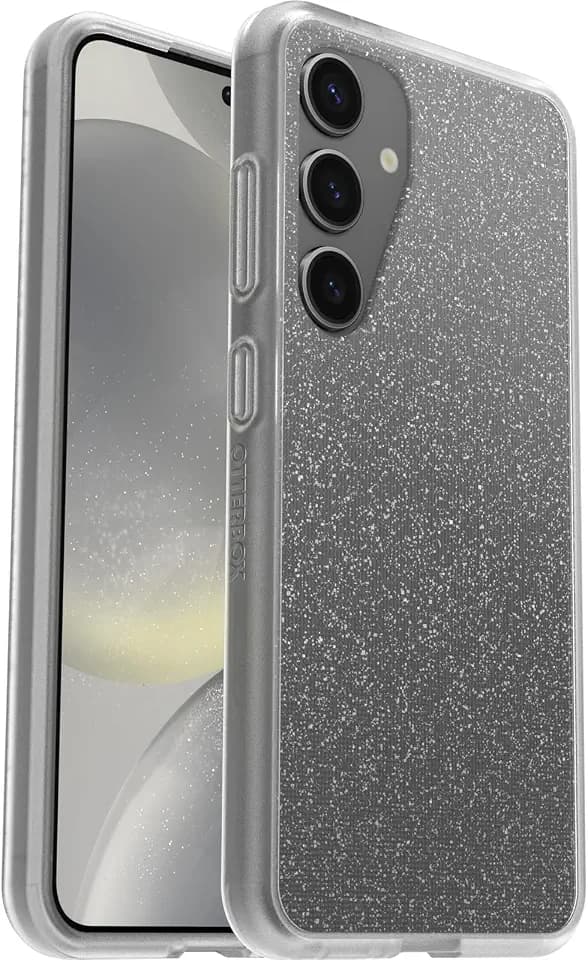 OtterBox React Series Hülle für Samsung Galaxy S24, stoßfest, sturzsicher, ultraschlank, schützende Hülle, Getestet nach Militärstandard, Stardust/Transparent