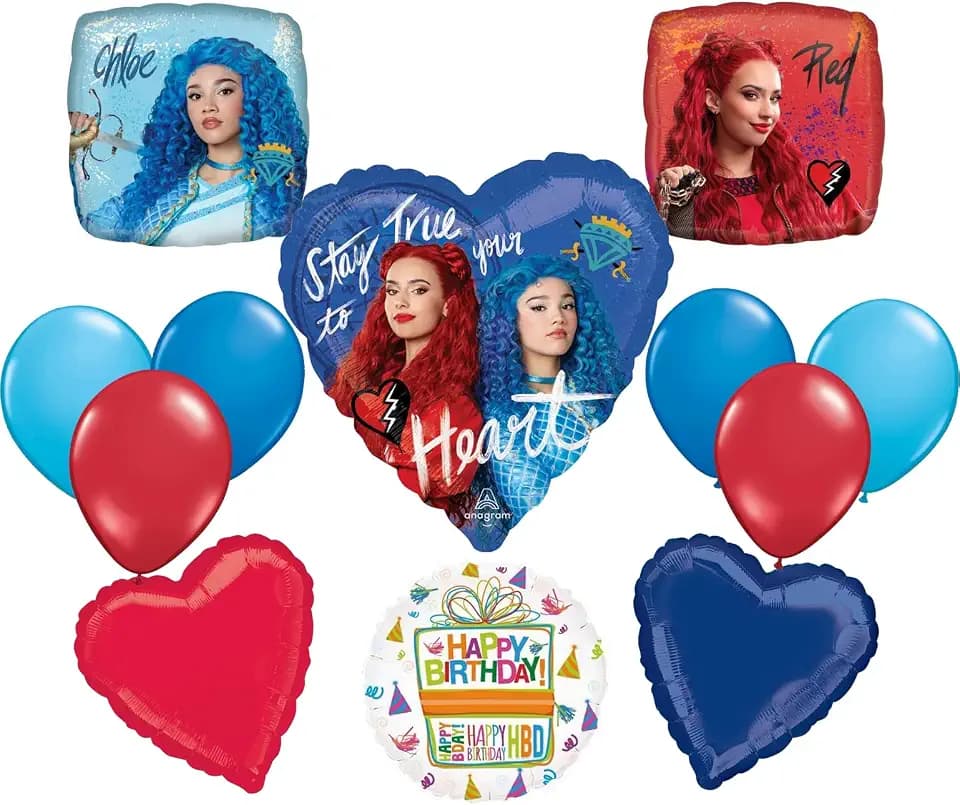 The Descendants 4 The Rise of Red Birthday Party Supplies Balloons