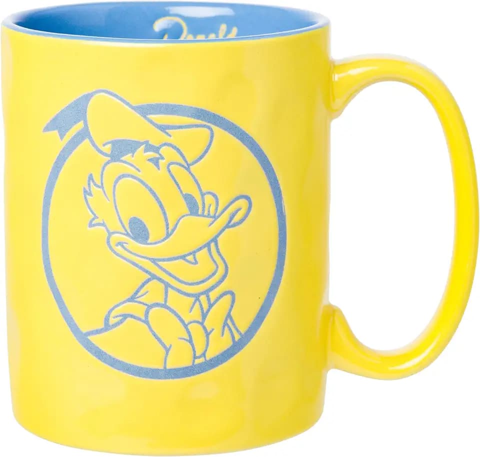Silver Buffalo Disney, Wax Resist Ceramic Pottery Mug, 17oz