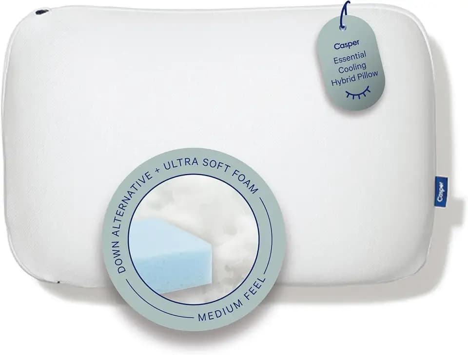 Casper Sleep Essential Cooling Hybrid Pillow – Standard Bed Pillow
