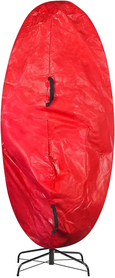 Elf Stor Upright Christmas Tree Storage Bag, Red, 54” x 76”