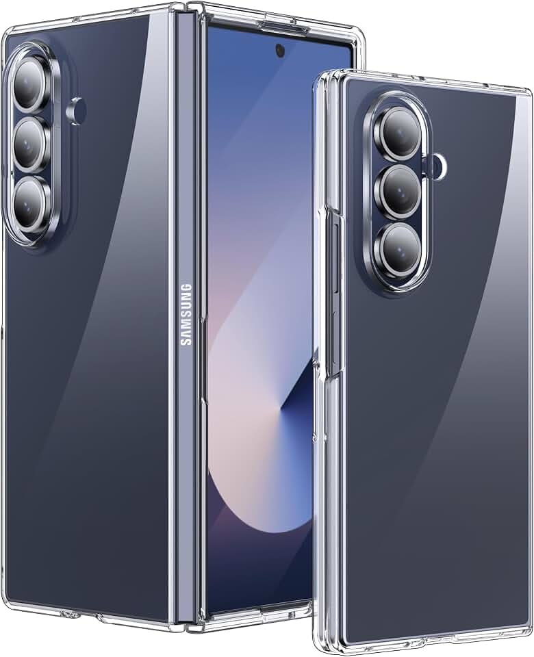 Lemxiee Case für Samsung Galaxy Z Fold 7 hülle Ultradünnes & Transparentes Acryl Schutzhülle Cover Handyhülle