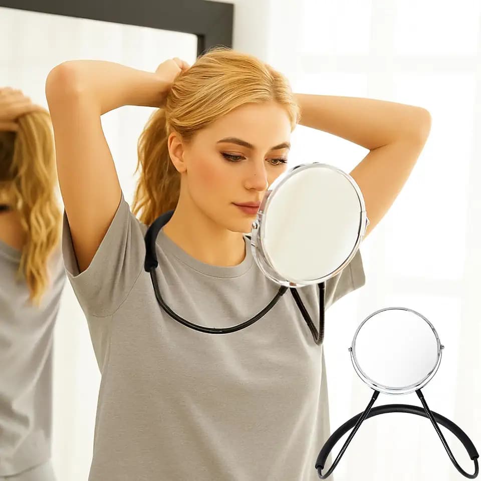 Double Sided Mirror to See Back of Head 360 Hair Cutting Mirror Braiding