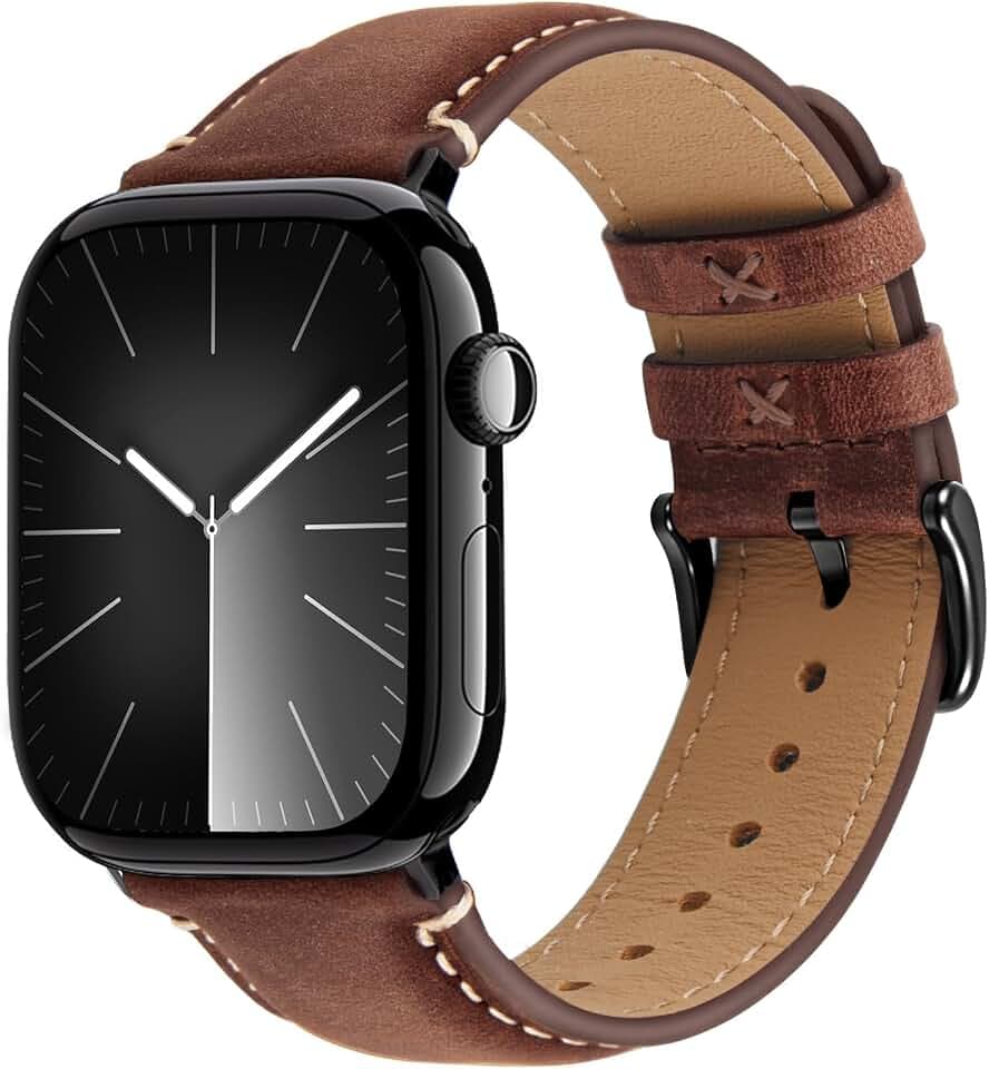 Wristitani Lederarmband für Apple Watch 42mm 41mm 40mm 44mm 45mm 46mm 49mm