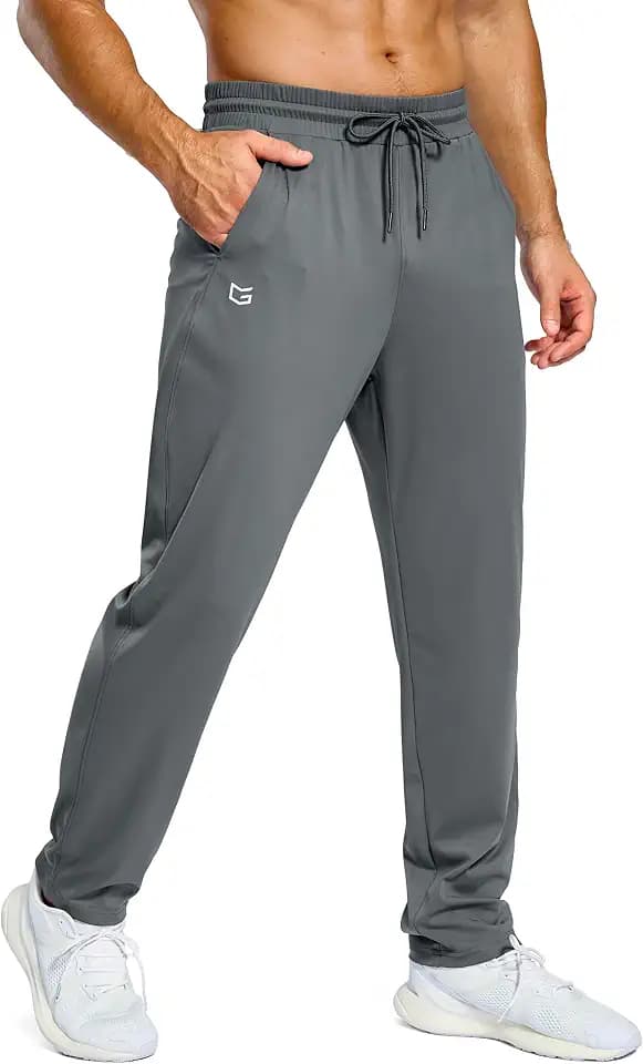G Gradual Men's Sweatpants with Pockets Lightweight Workout Athletic Track Pants Stretch Gym Running Jogging Joggers for Men
