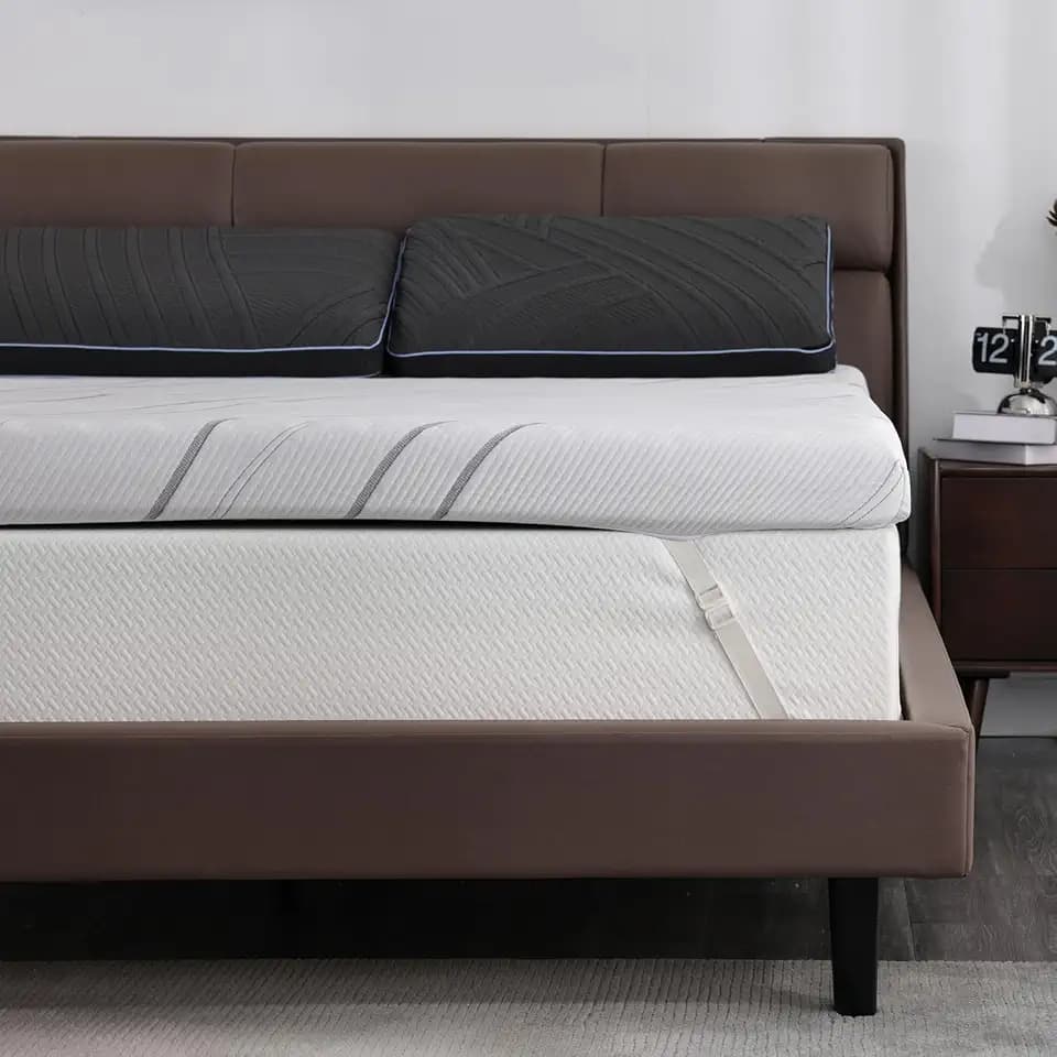 WEUP 3in Ultra Firm Mattress Topper Queen Bed for Back Pain Relief