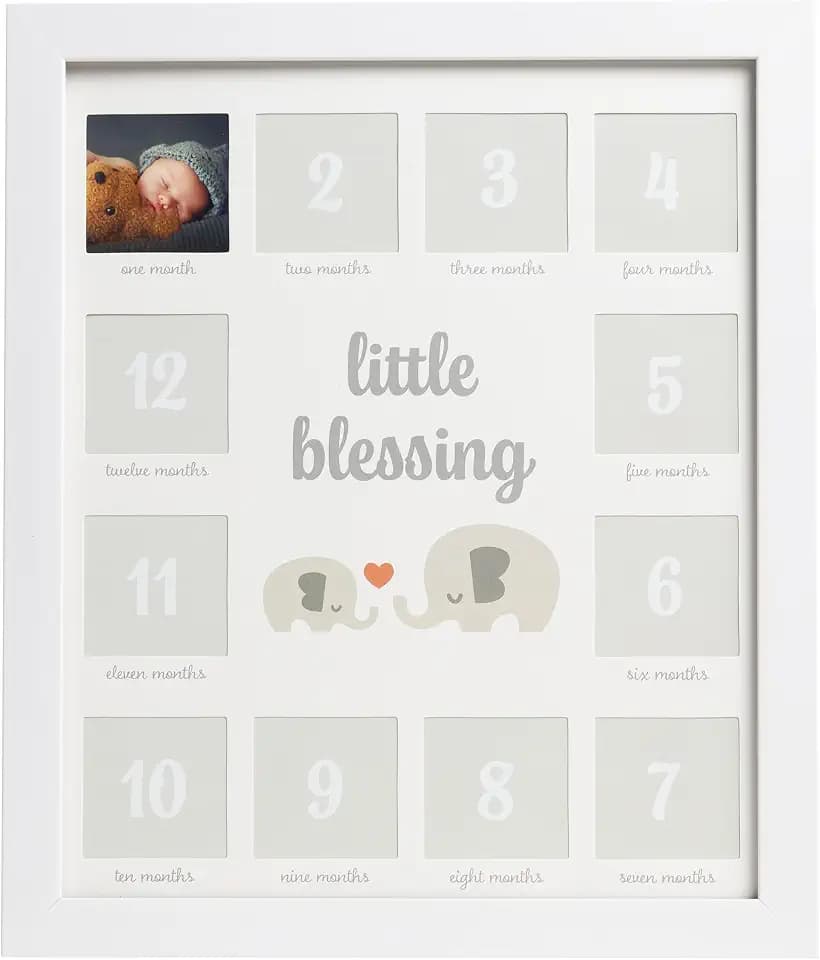 Kate & Milo Little Blessing First Year Baby Milestone Photo Frame
