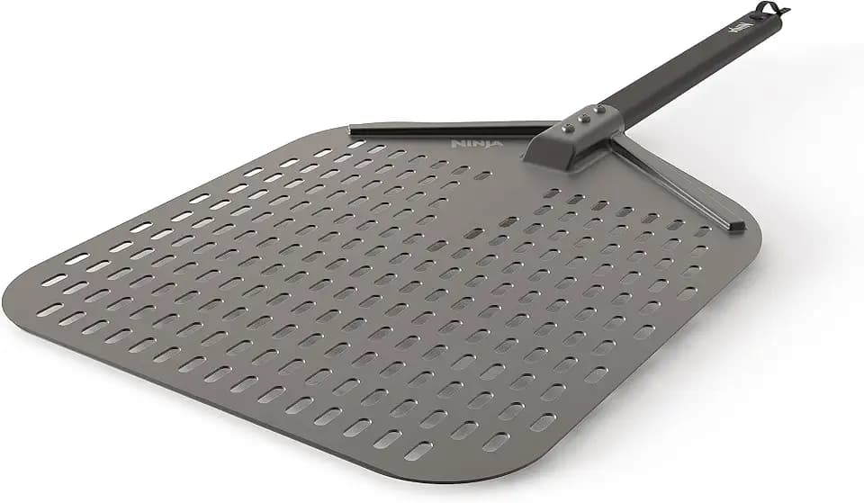 Ninja Woodfire Perforated Pizza Peel, for OO100, Aluminum, Grey/Black