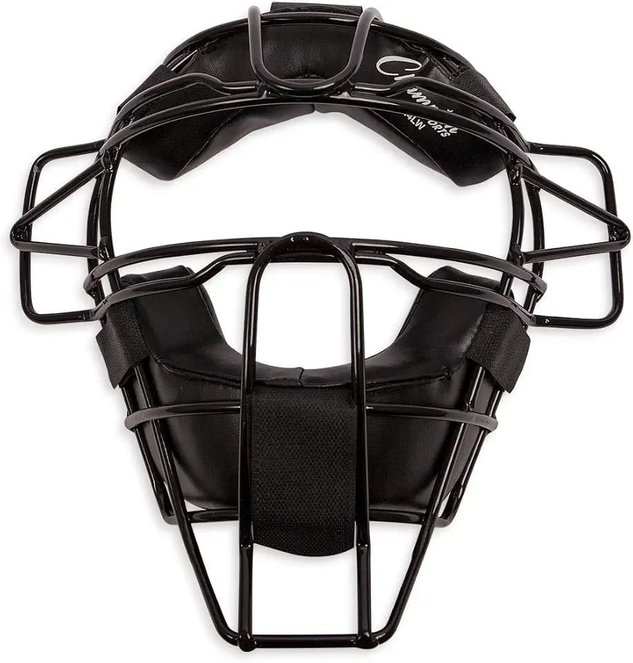 Champion Sports Umpire & Catcher’s Facemask – Adult & Youth Sizes - Pro Baseball Face Protection – Adjustable, Comfortable & Lightweight