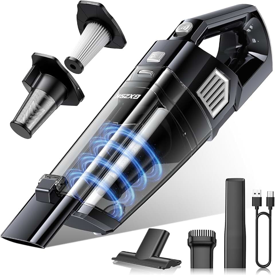 Gxzsk Handheld Vacuum Cordless, Hand Held Car Vacuum, Hand Vacuum
