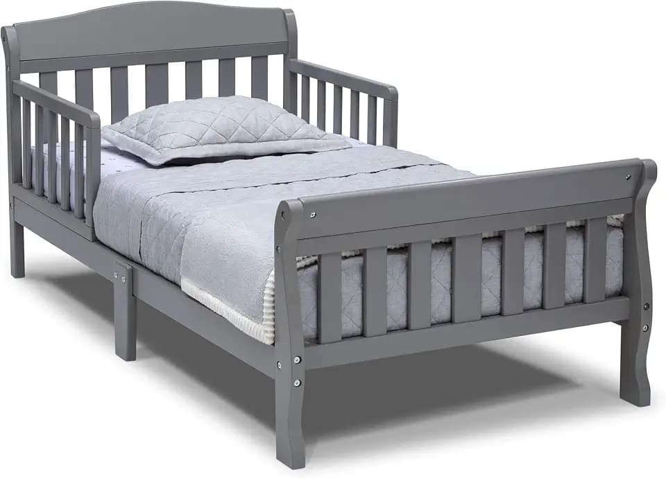 Delta Children Canton Toddler Bed, Greenguard Gold Certified, Grey