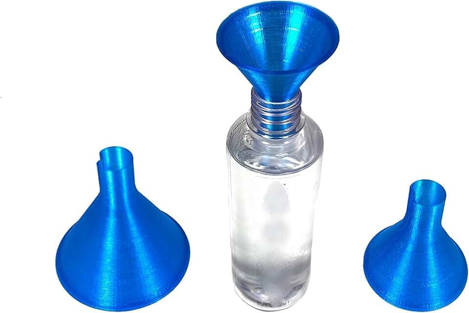 2 Funnel (New Model) Great for Vitamin Energy Powders Wide Mouth Fits Most Plastic Bottles