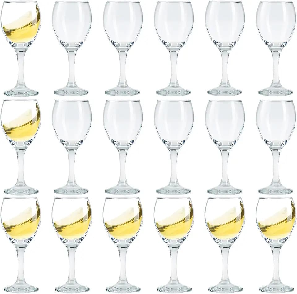 Limoncello Glasses Shot Glasses with Stem, Cordial Glasses Port Wine Glasses 4.5 oz/130ml (set of 18)