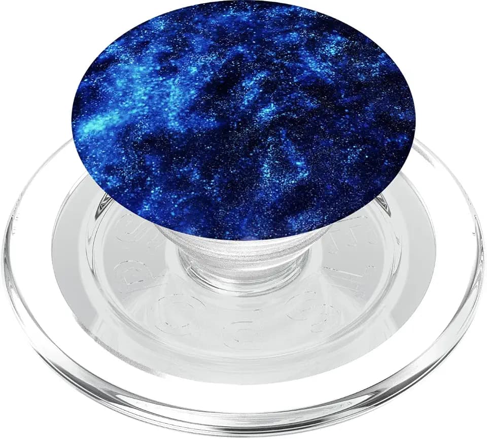 Blaue Galaxie PopSockets PopGrip: Ausziehbarer Sockel und Griff für Handys/Tablets mit Tauschbarem Top PopSockets PopGrip für MagSafe