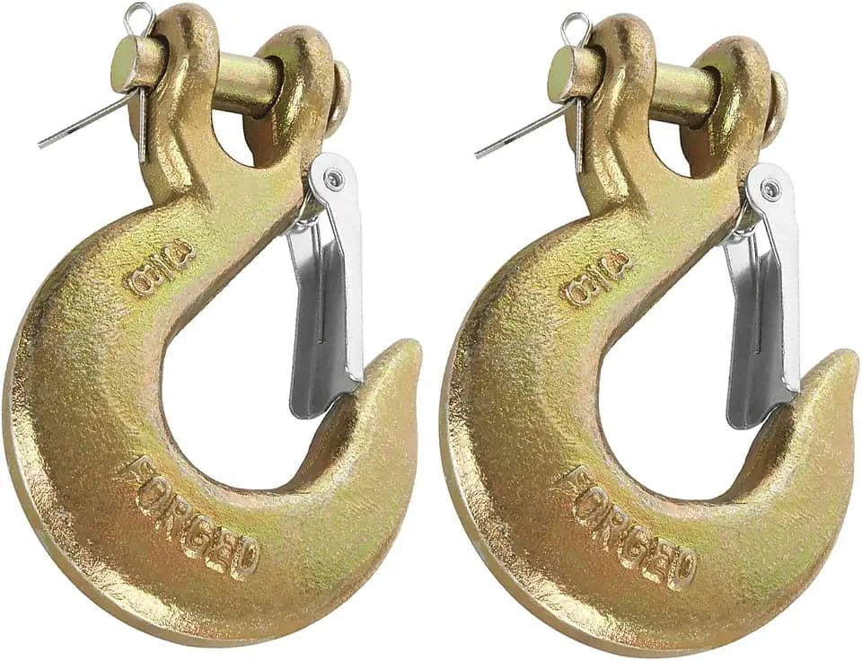 3/8Inch Heavy Duty Forged Steel Clevis Slip Hook 2pcs