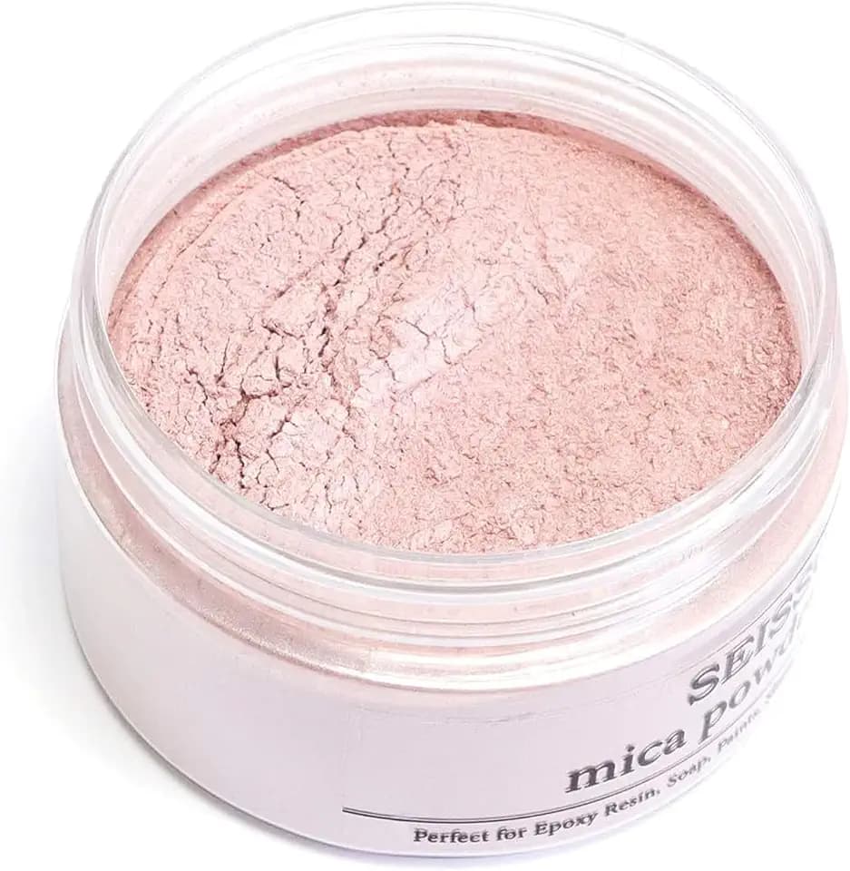 SEISSO Rose Gold Mica Powder 1.7 oz /50g, Cosmetic Mica Powder for Resin