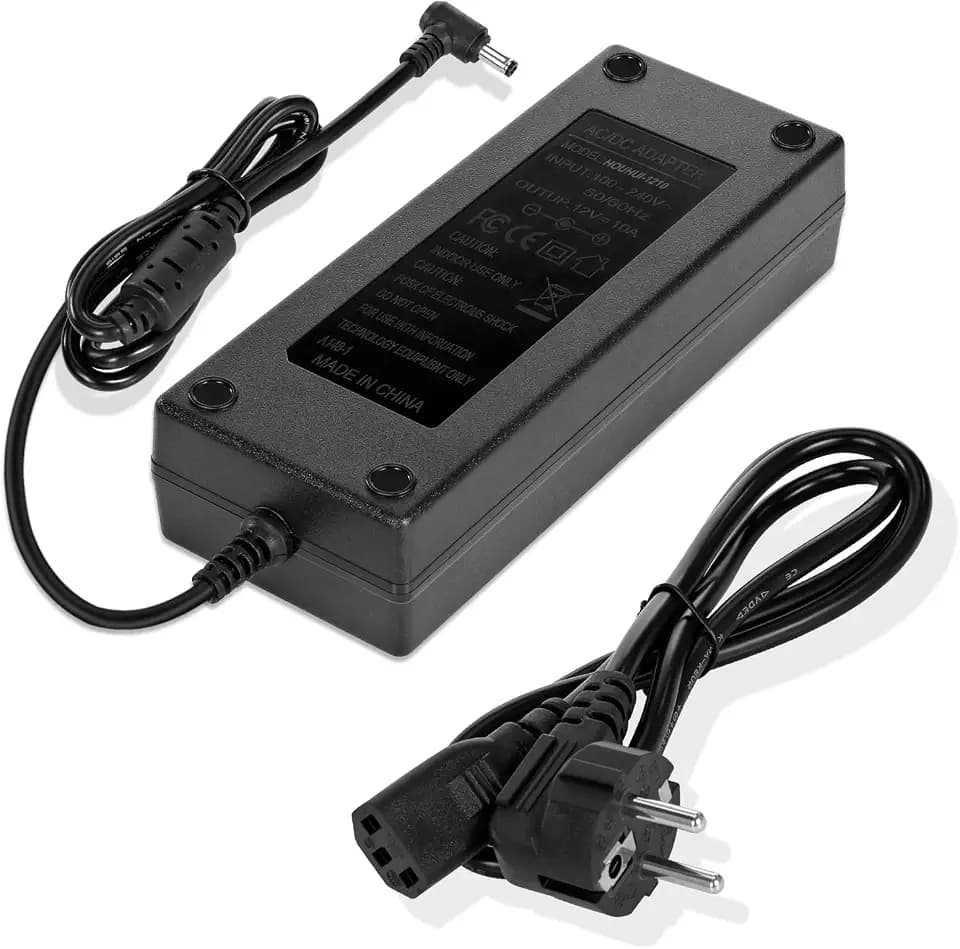 12V 10A Netzteil Adapter,Netzadapter Transformator,AC 100-240V~50/60hz bis DC 12V 10 Amp 120W Stromversorgung Universal Netzteil für Haushaltselektronik,DC Motor,- DC Stecker 5,5 * 2,1/2.5mm