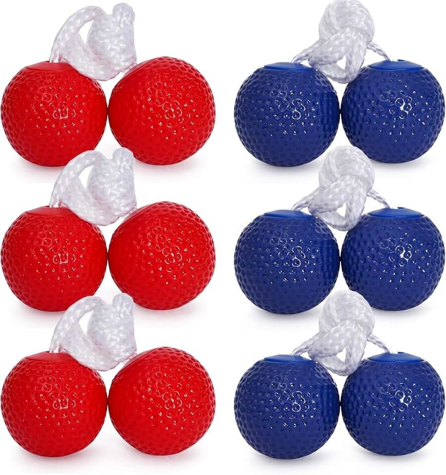 KH Ladderball Balls Set 6 Pack Replacement Balls Ladder Toss Game Balls Soft Golf Balls Safe for Kids