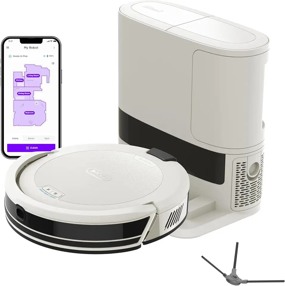 Shark Navigator Robot Vacuum, 30-Day Self-Emptying Base, White, AV2110S