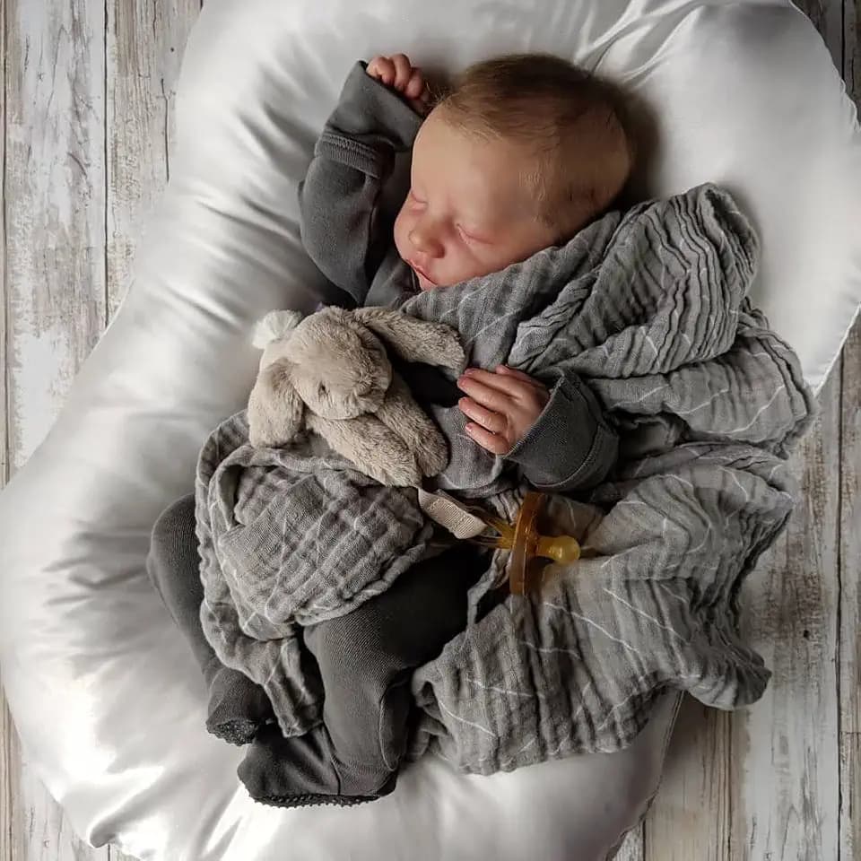 CHAREX Realistic Reborn Baby Dolls,18-inch Real Life Newborn Sleeping Boy
