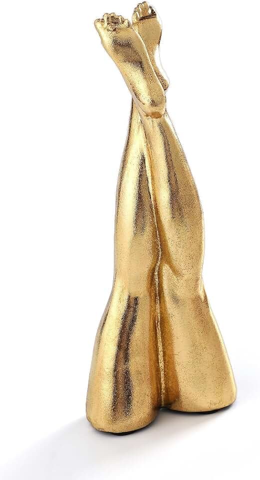 Golden Legs Sculpture Resin Statues Home Decor (Straight Leg)