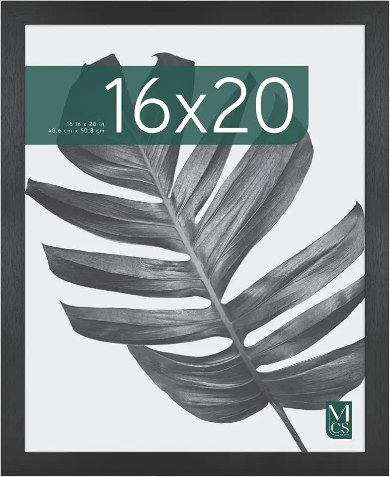 MCS Studio Gallery Poster Frame, 16x20, Black Woodgrain, 1-Pack