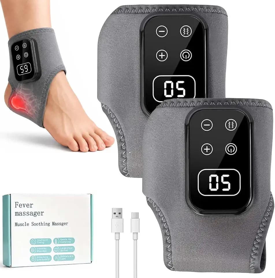 Fussmassagegerät, 2 Stück 3-in-1 Knöchelmassage Elektrische Fußmassageräte