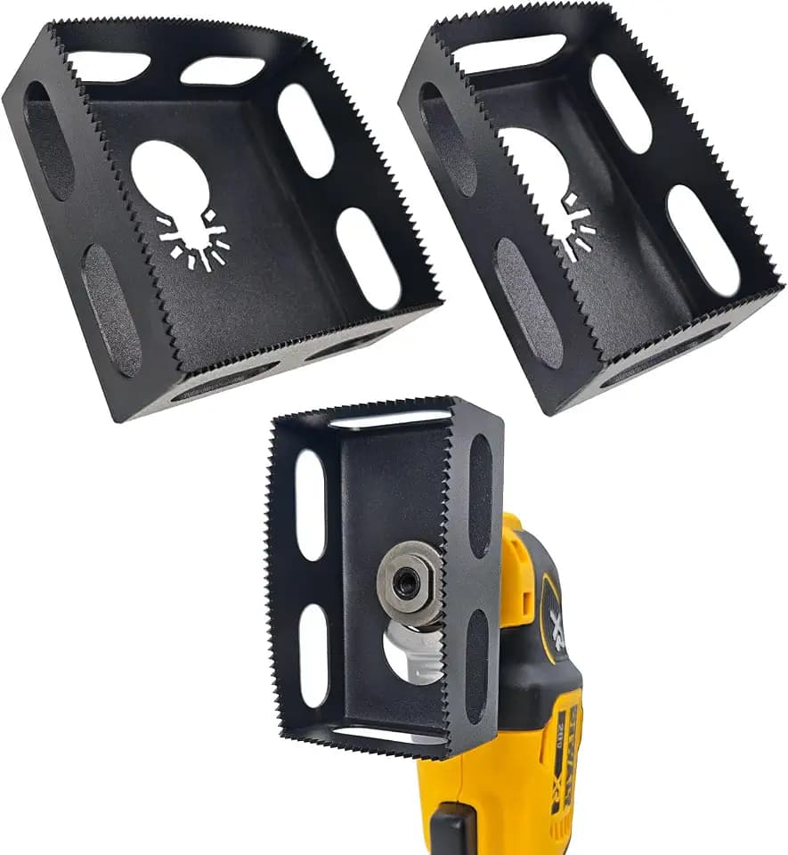 Upgrade Drywall Outlet Cutter, Square Slot Cutter for Oscillating Tools