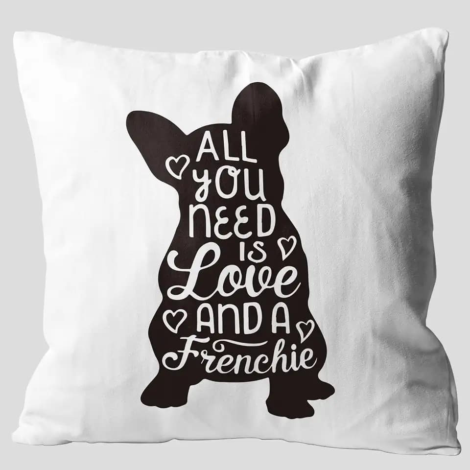 It's Not Dog Hair It's French Bulldog Glitter Throw Pillow Covers, Painting French Bulldog Gifts for Dog Lover