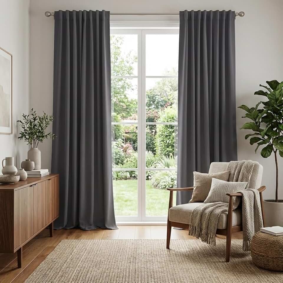 RYB HOME Extra Long Blackout Curtains for Living Room 108 inches Extra Long