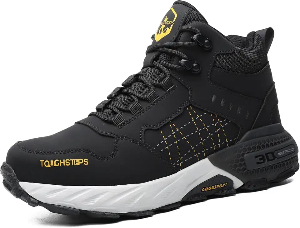 Steel Toe Work Shoes for Men Women, Puncture Resistant Safety Work Boots, 6" Lightweight Comfortable Industrial Construction Boot, Indestructible Utility Sneakers