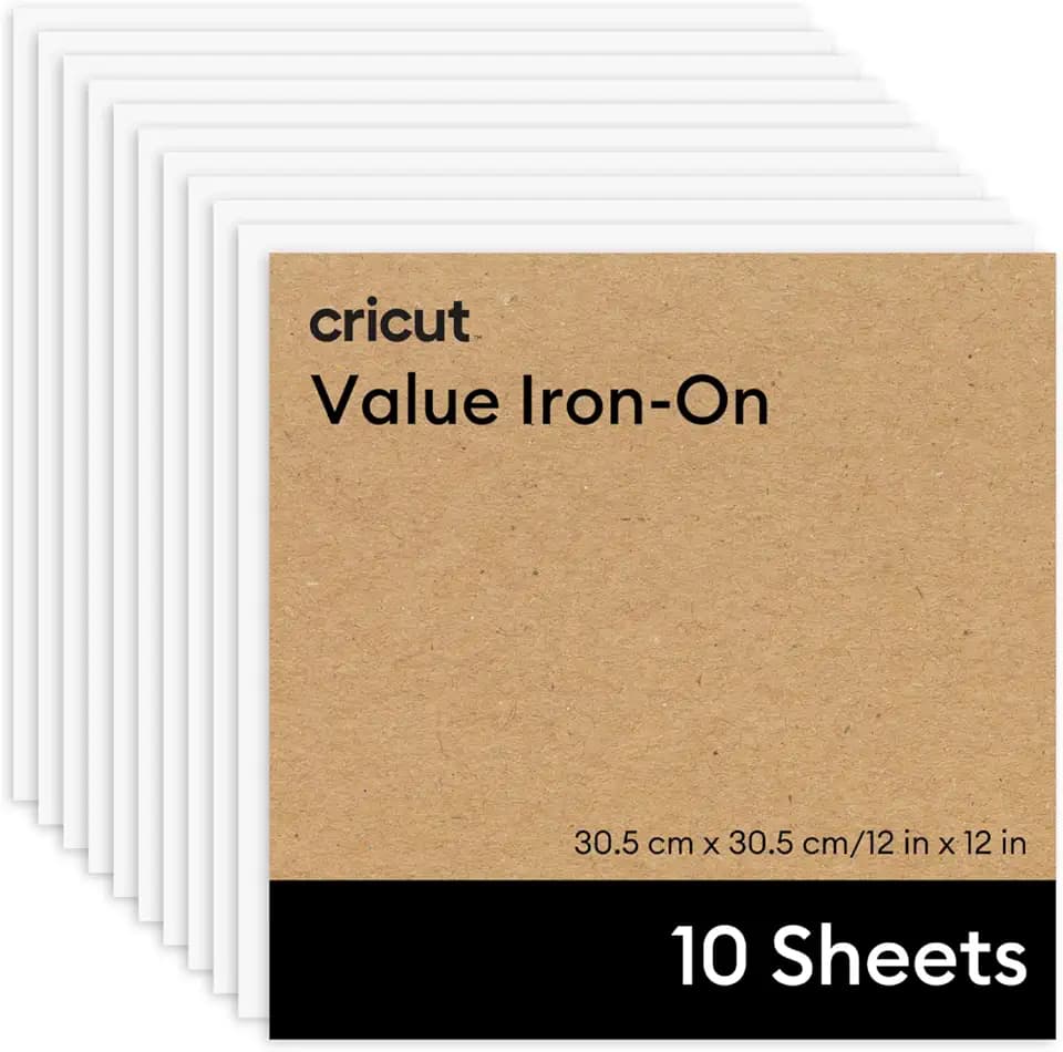 Cricut® Value Iron-On, White - 12 in x 12 in (10 ct)