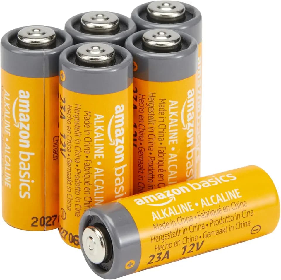 Amazon Basics Alkali-Batterien, 23 A, 12 V, lange Lebensdauer, 6 Stück