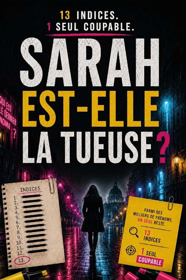 Sarah est-elle la tueuse? 13 indices un seul coupable: Parmi des milliers de prénoms, un seul reste (Le tueur est dans la liste, Band 1)